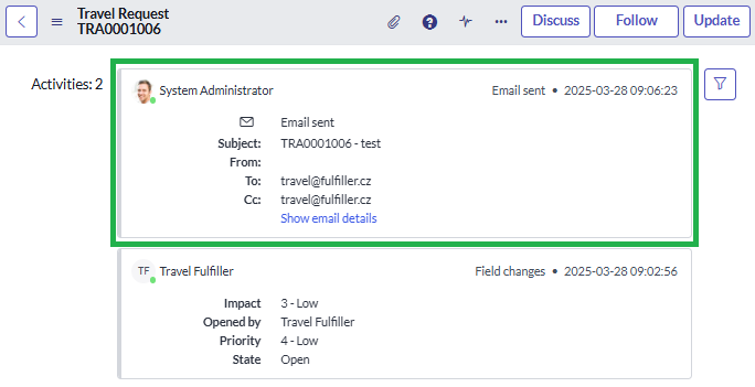 Email Activity Reader